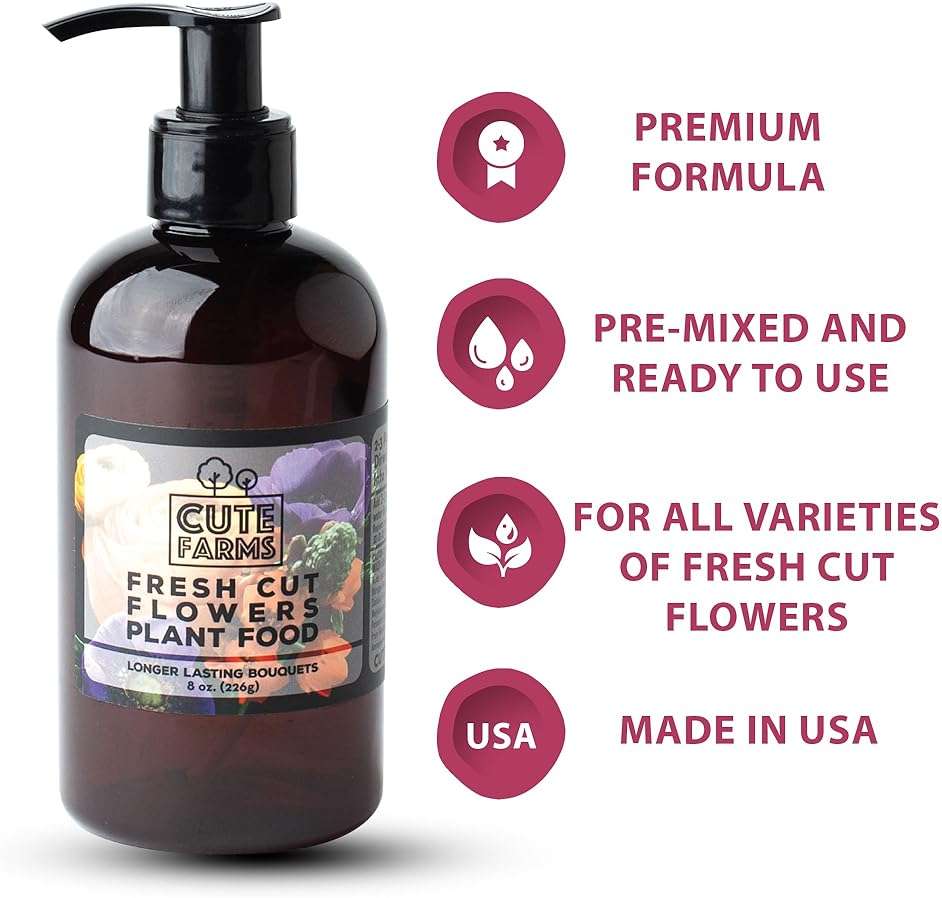 Fresh Cut Flower Food for Longer Lasting Blooms | Gentle Plant Food Concentrate (8 oz. Bottle) - Image 3