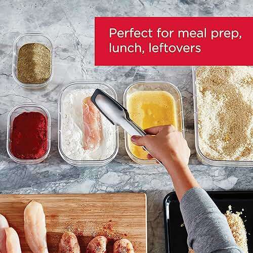 Rubbermaid Brilliance BPA Free 44-Piece Food Storage Containers Set Airtight Leak-Proof with Lids for Meal Prep Lunch and Leftovers - Image 3