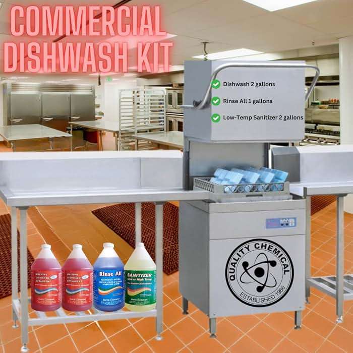 Quality Chemical Commercial Dishwash (4-Pack) Combo - Image 2
