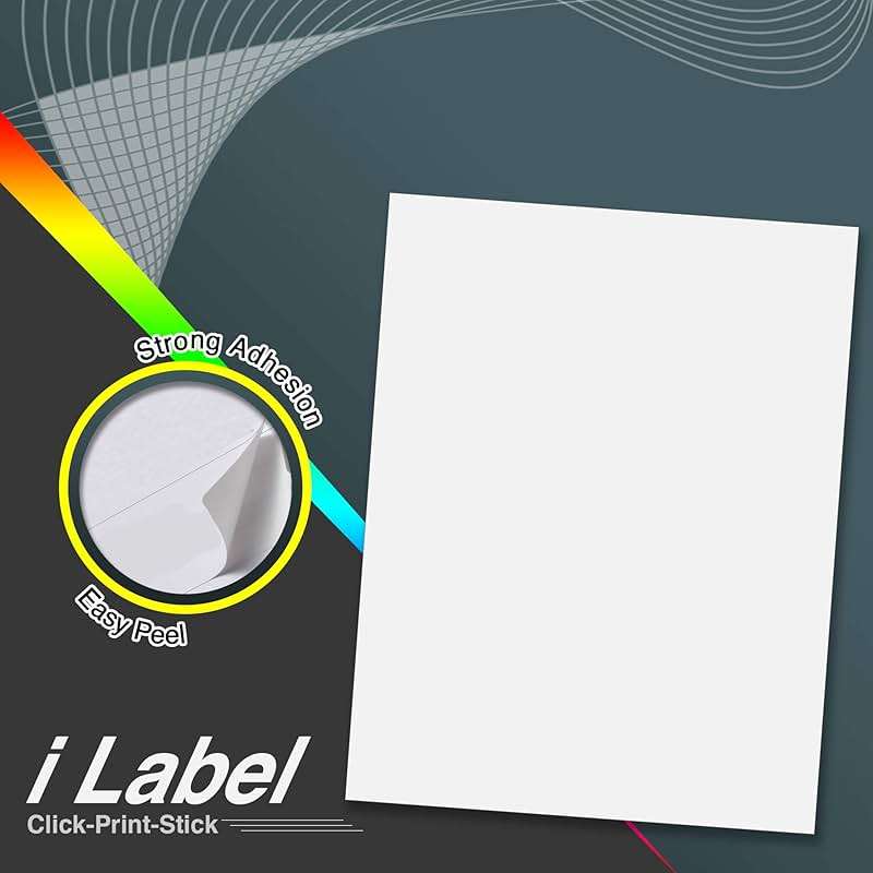 8.5" x 11" Full Sheet Label Sticker Paper for Laser & Inkjet Printers[500 Sheets,500 Labels] - Image 4
