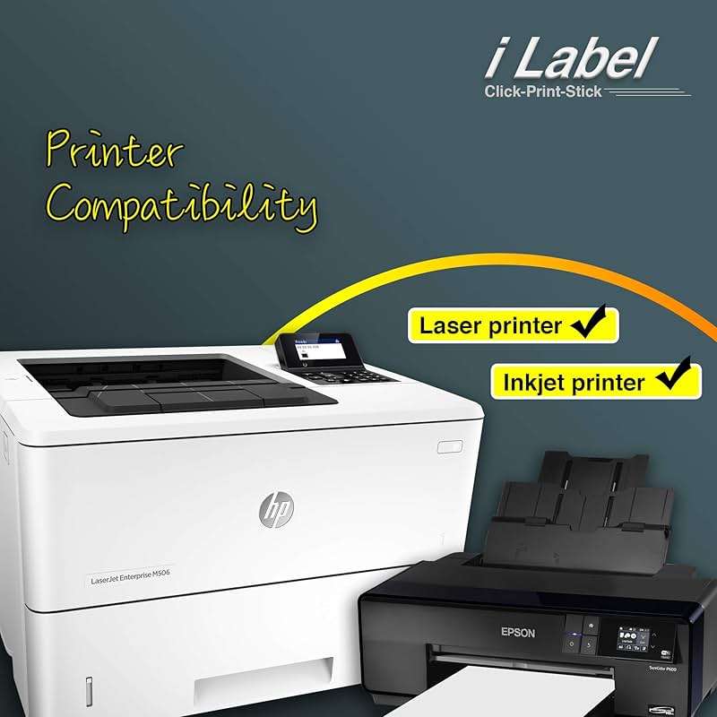 8.5" x 11" Full Sheet Label Sticker Paper for Laser & Inkjet Printers[500 Sheets,500 Labels] - Image 6