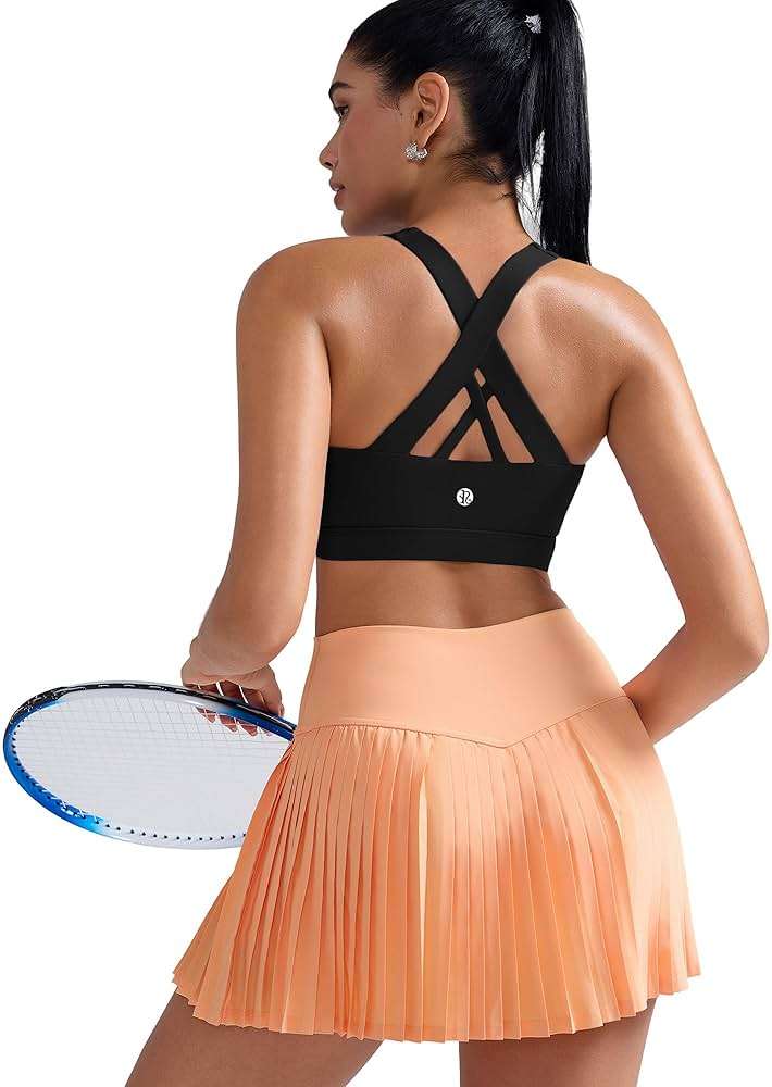 RUNNING GIRL Sports Bras for Women,Padded Strappy Sports Bras Criss-Cross Back Medium Support Sports Bras with Removable Cups - Image 5