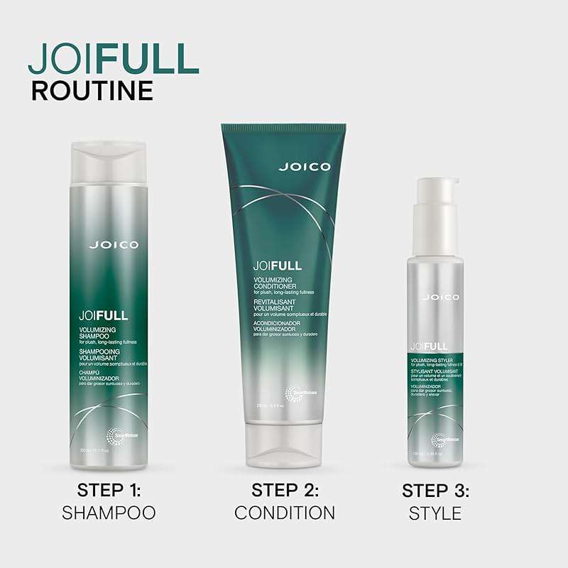 JoiFULL Volumizing Styler | For Fine, Thin Hair | Add Instant Body | Long-Lasting Volume & Texture | Protect Against Pollution | With Rice Protein & Bamboo Extract | 3.38 Fl Oz - Image 5