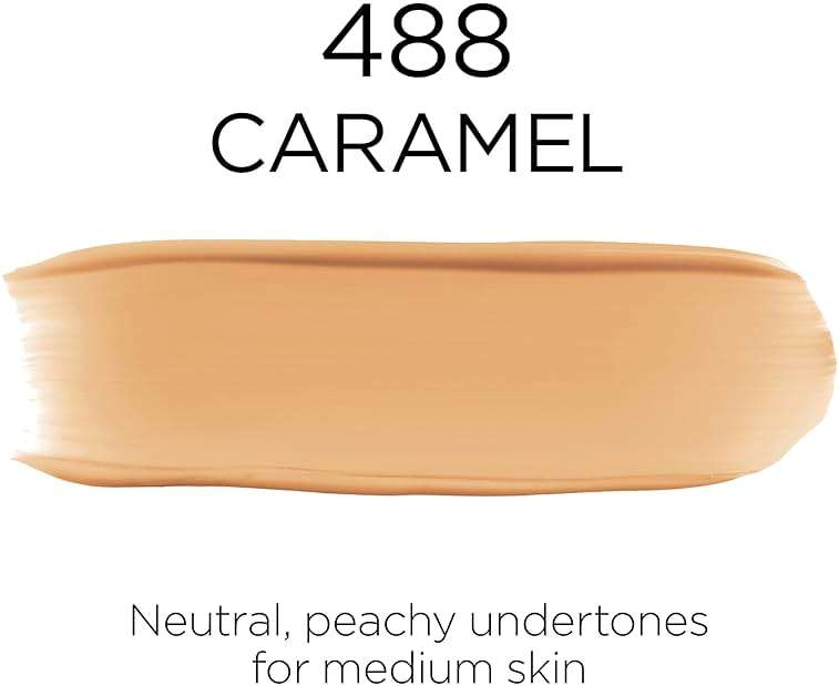 L'Oreal Paris Makeup Infallible Up to 32 Hour Fresh Wear Lightweight Foundation, 488 Caramel, 1 Fl Oz, Packaging May Vary - Image 7
