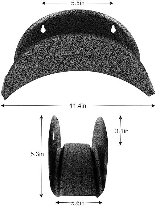 GARTOL Garden Hose Holder Heavy Duty Wall Mount, High Carbon Steel Hose Hanger for Outside Yard, Rust Proof - Image 3