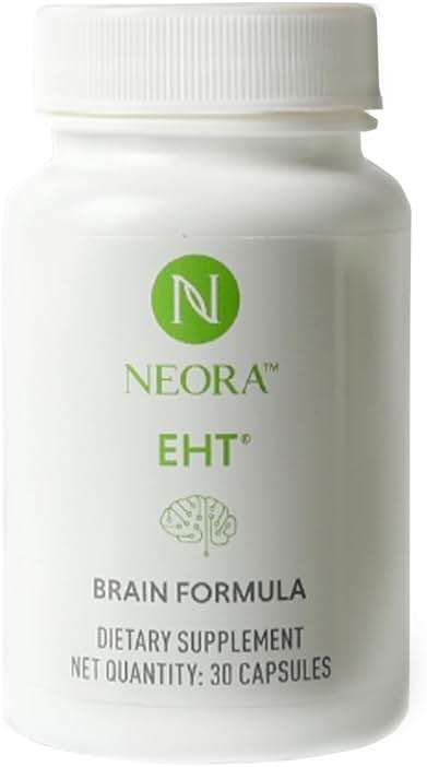 NEORA EHT - Brain Formula with EHT Extract, B6, B12, D, Alpha Lipoic Acid, Huperzine-A for Memory, Focus, Cognitive Health - 30 Capsules - Image 1