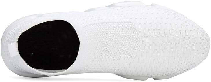 Santiro Mens Walking Shoes Breathable Knit Slip On Sneakers Lightweight Athletic Gym Shoes - Image 6