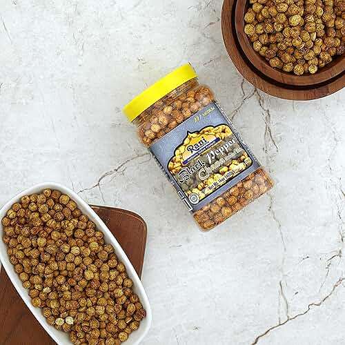 Rani Roasted Chana (Chickpeas) Black Pepper Flavor 14oz (400g) PET Jar ~ All Natural | Vegan | No Preservatives | Gluten Friendly | Kosher | Indian Origin | Great Snack, Ready to Eat | Seasoned with 5 Spices - Image 6