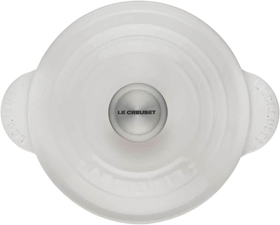 Le Creuset Enameled Cast Iron Rice Pot with Lid & Stoneware Insert, 2.25 qt., White - Image 3