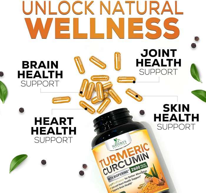Turmeric Curcumin Supplement - 2400mg Organic Turmeric Per Serving - 95% Curcuminoids & BioPerine Black Pepper Extract for Best Absorption - Natural Vegan Joint Support, Bottled in USA - 240 Capsules - Image 7