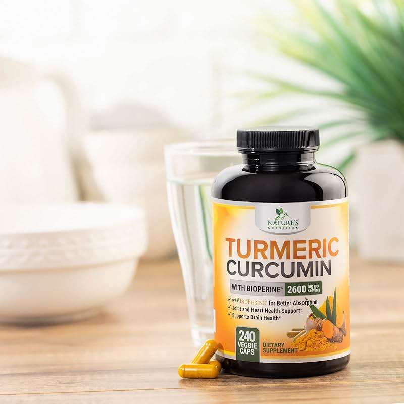 Turmeric Curcumin Supplement - 2400mg Organic Turmeric Per Serving - 95% Curcuminoids & BioPerine Black Pepper Extract for Best Absorption - Natural Vegan Joint Support, Bottled in USA - 240 Capsules - Image 9