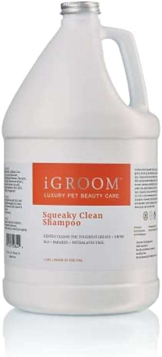 iGroom Squeaky Clean Dog Shampoo, Luxury Pet Beauty Care, Intense Cleaning Power, Chamomile Extracts Sooth Skin, Made in USA (1 GAL) - Image 1