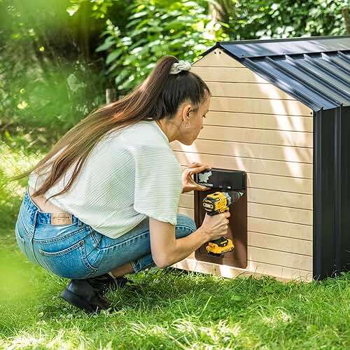 RUN-CHICKEN Door T50 – Automatic Chicken Coop Door Opener, Battery Powered & Weatherproof Aluminum, Smart App & Timer Control, Predator Proof, Easy Install, Reliable All-Season Performance (Brown) - Image 5