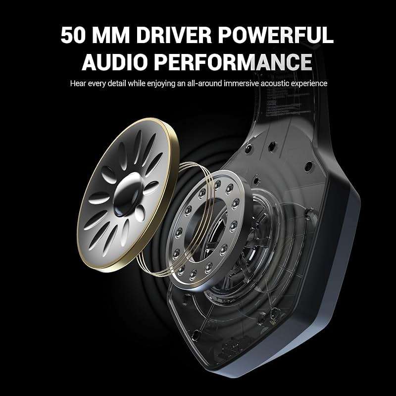EKSA E1000 USB Gaming Headset for PC, Computer Headphones with Microphone/Mic Noise Cancelling, 7.1 Surround Sound, RGB Light - Wired Headphones for PS4, PS5 Console, Laptop, Call Center - Image 5