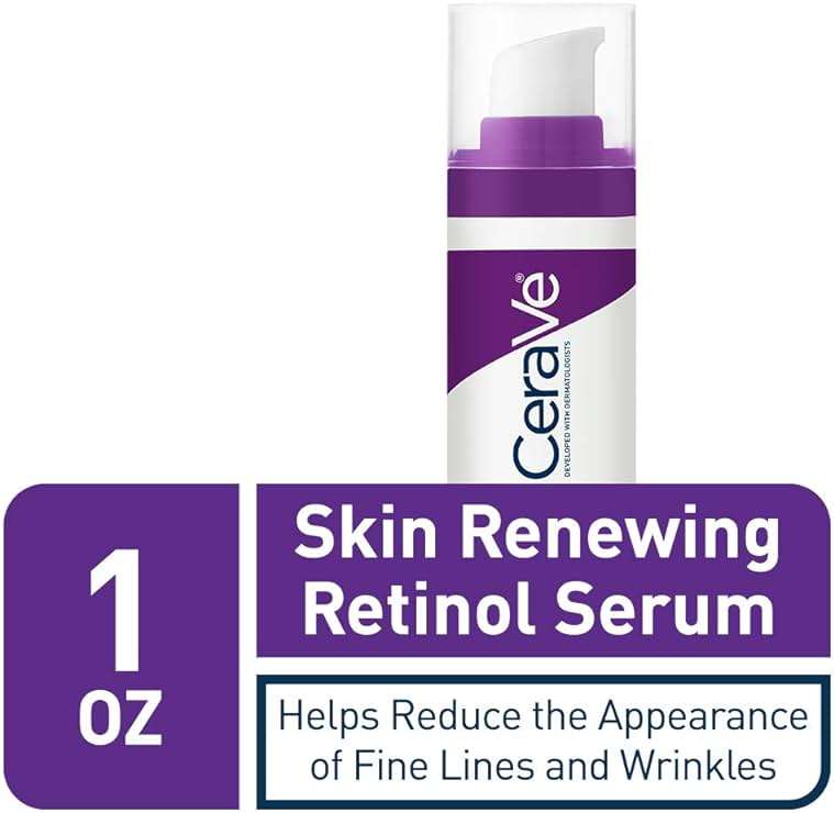 CeraVe Anti Aging Retinol Serum For Face, Encapsulated Retinol With Hyaluronic Acid, Niacinamide & Ceramides, Smooths Wrinkles & Fine Lines, Gentle Skin Brightening Serum, Fragrance Free, 1 Oz - Image 2