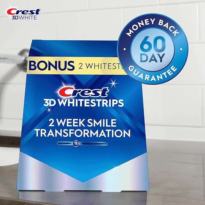 Crest 3D Whitestrips Glamorous White, 3D White, Teeth Whitening Strip Kit, 32 Strips (16 Count Pack) - Crest Teeth Whitening Strips, Teeth Whitening Kit - Packaging May Vary - Image 4