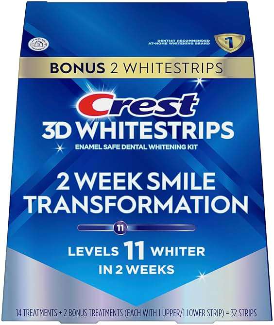 Crest 3D Whitestrips Glamorous White, 3D White, Teeth Whitening Strip Kit, 32 Strips (16 Count Pack) - Crest Teeth Whitening Strips, Teeth Whitening Kit - Packaging May Vary - Image 8