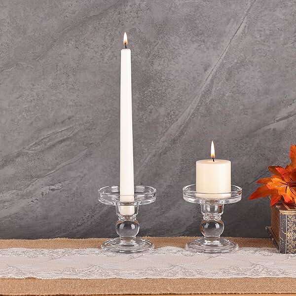 OYATON Glass Candle Holders for Pillar Candle, Unity Candle Holder Set of 3 for Wedding Ceremony Set, Candlestick Holder for Table or Home Decoration - Image 8