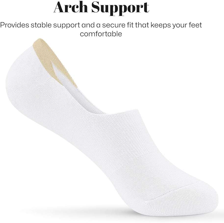 wernies No Show Socks Women Low Socks Non Slip Flat Boat Line 4/8 Pairs - Image 4