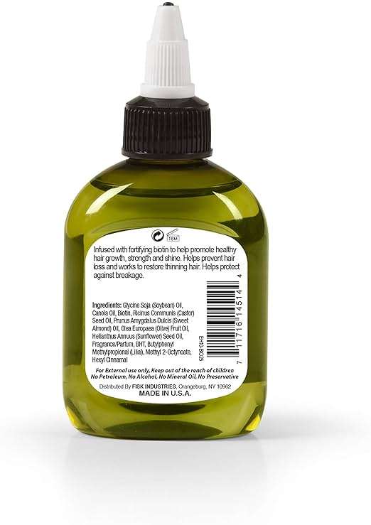 Ethereal Nature 99% Natural Hair Oil Blend with Biotin, clear, 2.54 Fl Oz - Image 2