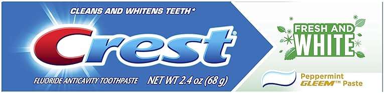 Crest Fresh & White Toothpaste, Peppermint Gleem Paste, 2.4 oz - Image 1
