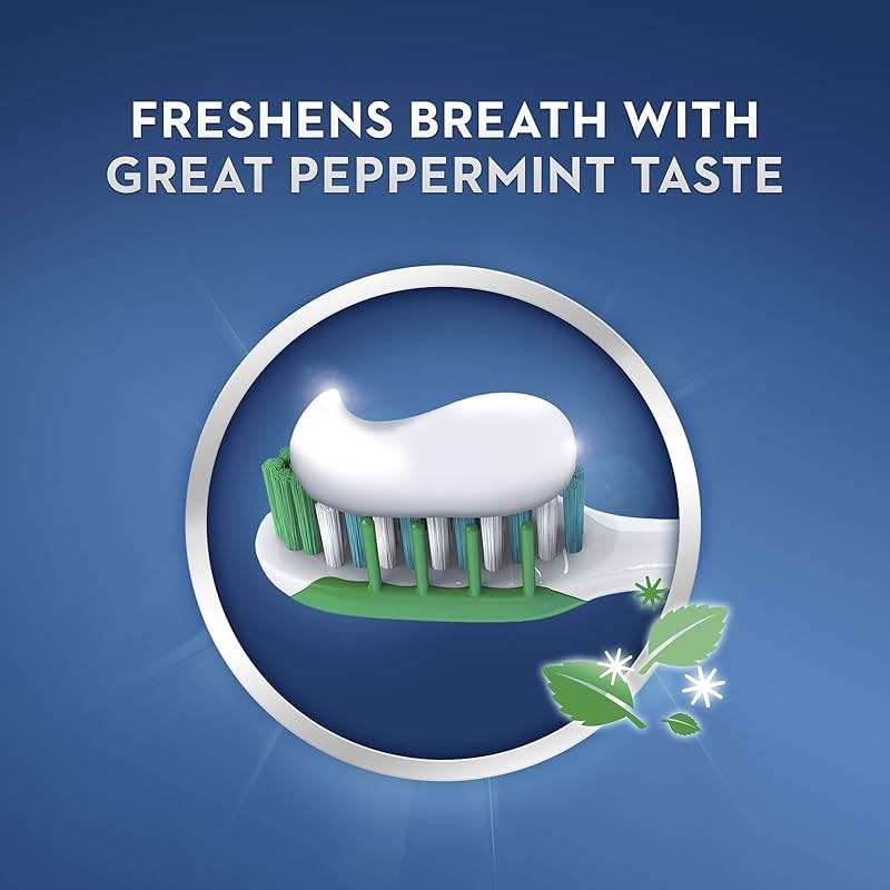 Crest Fresh & White Toothpaste, Peppermint Gleem Paste, 2.4 oz - Image 6