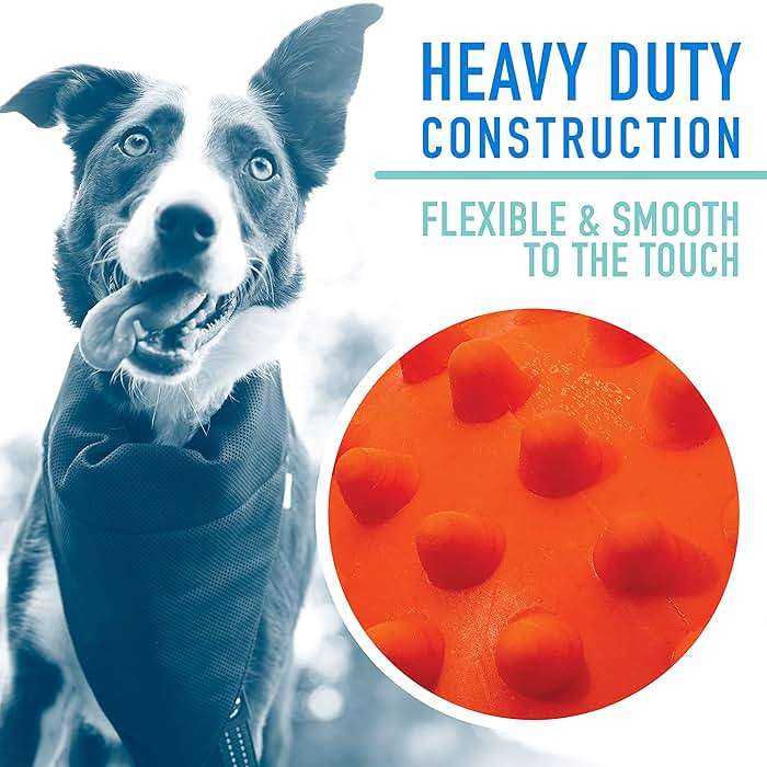 Franklin Pet Supply Co. Ready Set Fetch All Weather Ball - Launcher Ball - Slobber and Water Resistant,Orange - Image 3