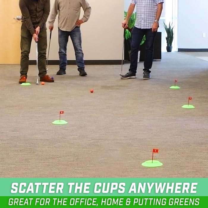 GoSports Pure Putt Challenge Mini Golf Game - Build Your Own Course at Home, The Office or On The Green - Includes 9 Holes, 4 Balls, Dry-Erase Scorecard, Tote Bag & Rules - Image 2