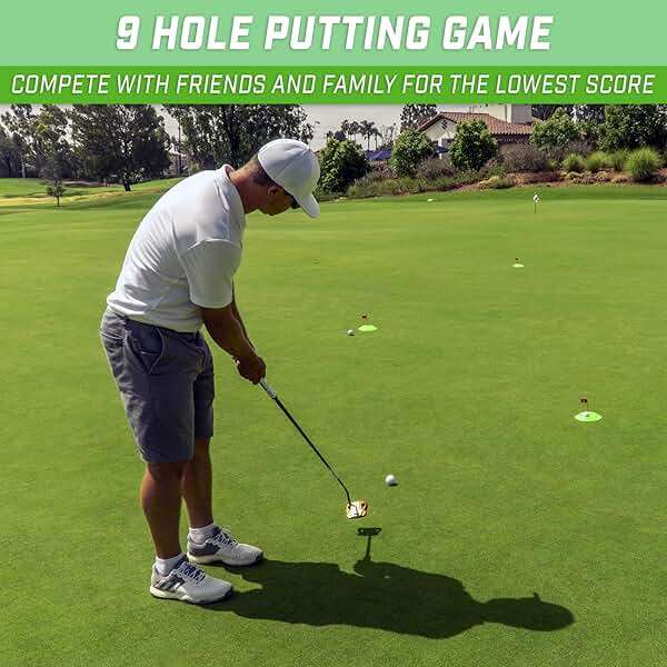 GoSports Pure Putt Challenge Mini Golf Game - Build Your Own Course at Home, The Office or On The Green - Includes 9 Holes, 4 Balls, Dry-Erase Scorecard, Tote Bag & Rules - Image 3