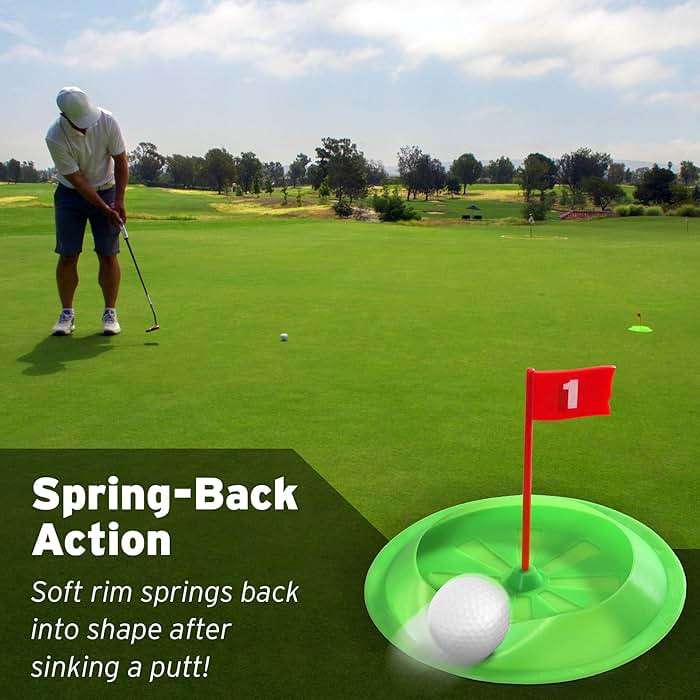 GoSports Pure Putt Challenge Mini Golf Game - Build Your Own Course at Home, The Office or On The Green - Includes 9 Holes, 4 Balls, Dry-Erase Scorecard, Tote Bag & Rules - Image 6