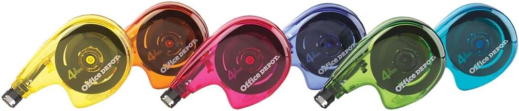 Office Depot® Brand Side-Application Correction Tape, 1 Line x 392", Pack of 16 Cartridges - Image 3