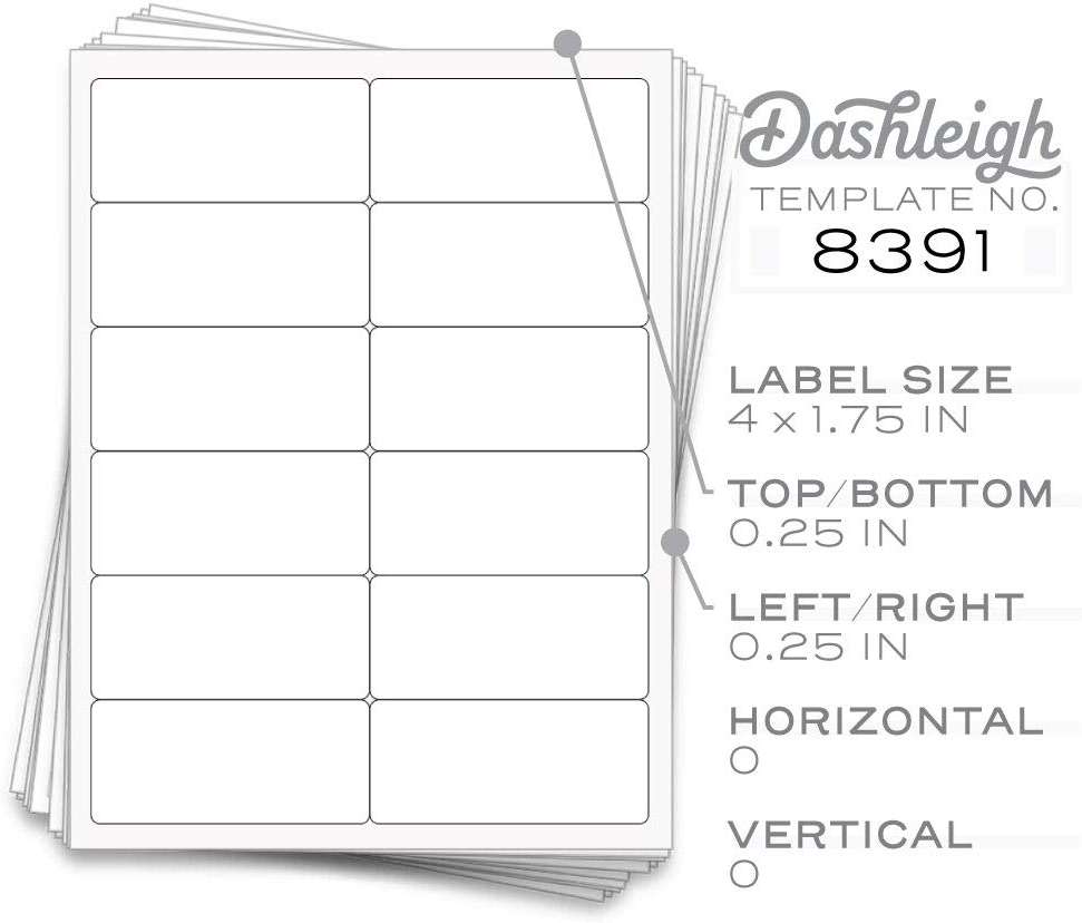 60 Professional Labels for 2 oz or 60 ml Bottles, 4 x 1.75 inches (White Recycled (Laser or Inkjet)) - Image 2