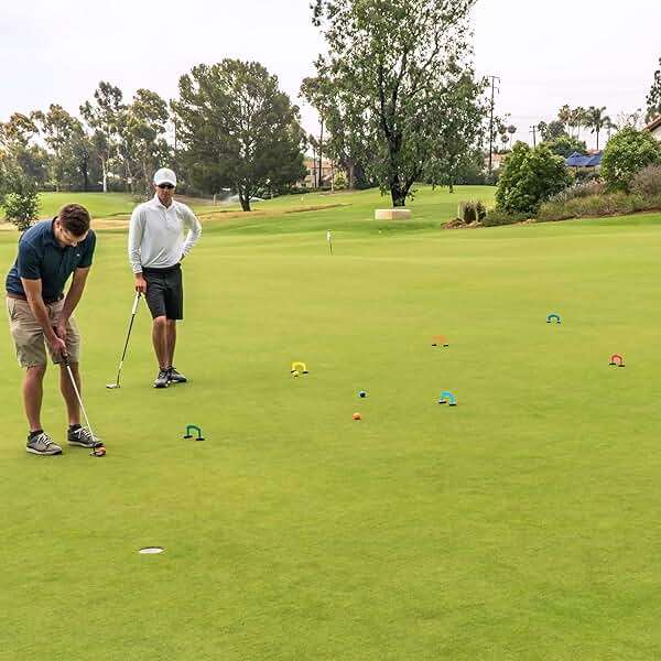 GoSports Putt-Thru Croquet Putting Game - Includes 9 Gates, 4 Golf Balls and Tote Bag - Play at Home, the Office or On the Green! - Image 2