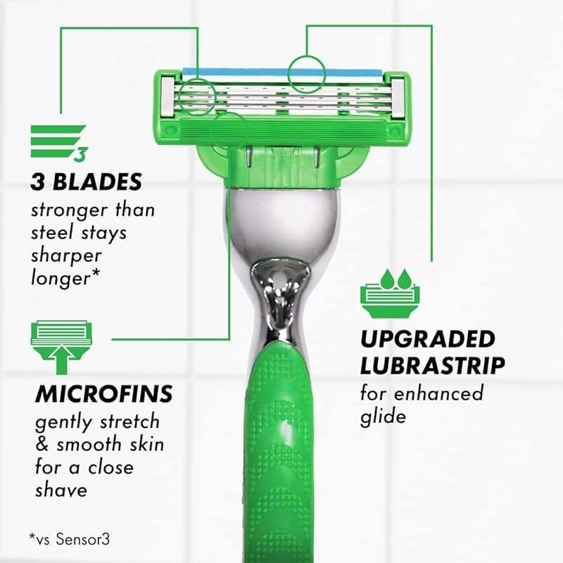 Gillette Mach3 Sensitive Mens Shaving Razor Blade Refills, 20 Count - Image 2
