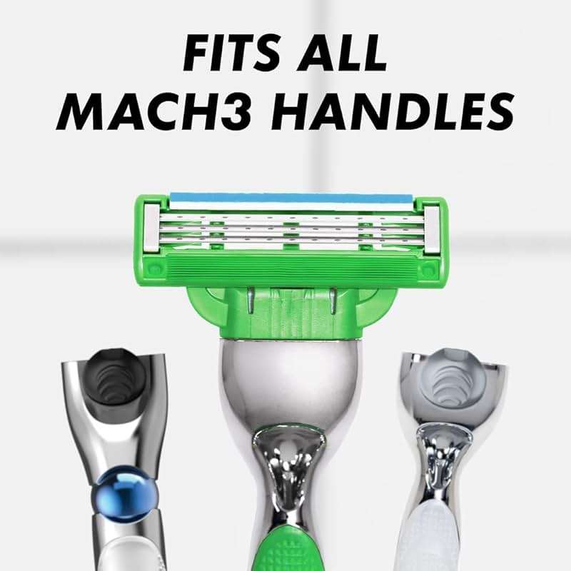Gillette Mach3 Sensitive Mens Shaving Razor Blade Refills, 20 Count - Image 6