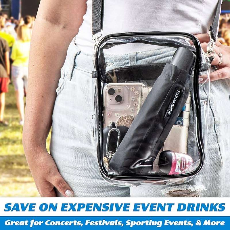 GoPong Rain or Shine Umbrella Flask 2 Pack (24 oz Total) - Hidden Alcohol Travel Flasks - Secret Liquor Containers for Theme Parks, Cruises, and Sports Events – Includes Funnel & Spout - Image 2