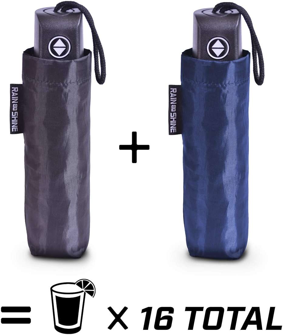 GoPong Rain or Shine Umbrella Flask 2 Pack (24 oz Total) - Hidden Alcohol Travel Flasks - Secret Liquor Containers for Theme Parks, Cruises, and Sports Events – Includes Funnel & Spout - Image 6