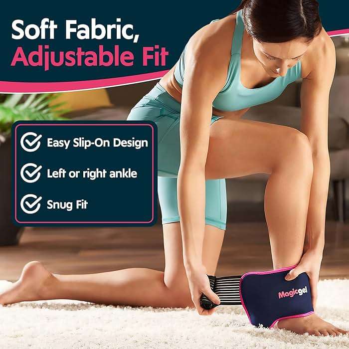 Magic Gel Ice Packs for Injuries Reusable (3 Pieces) | Flexible Wrap Around Gel Ice Pack Knees, Back, Shoulders, Arms and Legs (11" x 5.5") | Hot and Cold Compress Cold Packs for Injuries - Image 3