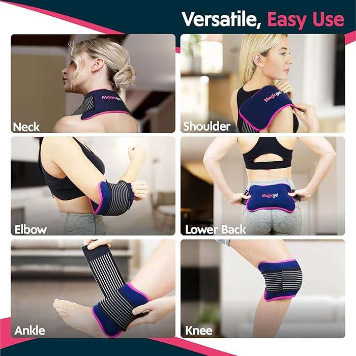 Magic Gel Ice Packs for Injuries Reusable (3 Pieces) | Flexible Wrap Around Gel Ice Pack Knees, Back, Shoulders, Arms and Legs (11" x 5.5") | Hot and Cold Compress Cold Packs for Injuries - Image 4