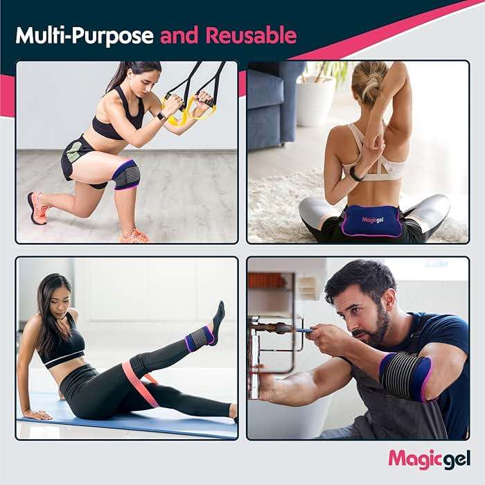 Magic Gel Ice Packs for Injuries Reusable (3 Pieces) | Flexible Wrap Around Gel Ice Pack Knees, Back, Shoulders, Arms and Legs (11" x 5.5") | Hot and Cold Compress Cold Packs for Injuries - Image 6