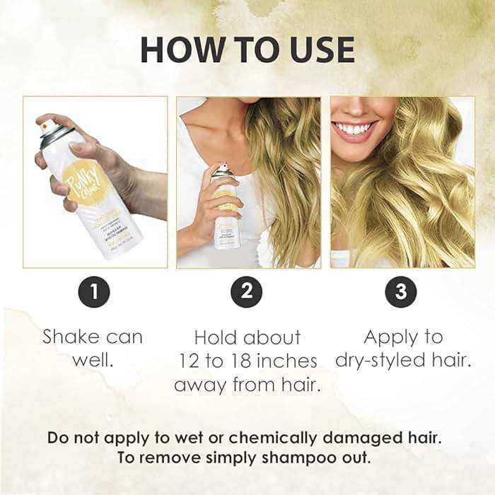 Punky Temporary Hair Highlight Spray – Beach Blonde, Washes Out, Temporary Hair Color Spray for Kids, Women, Hair-Dye, 3.5 oz, 2 Pack - Image 6