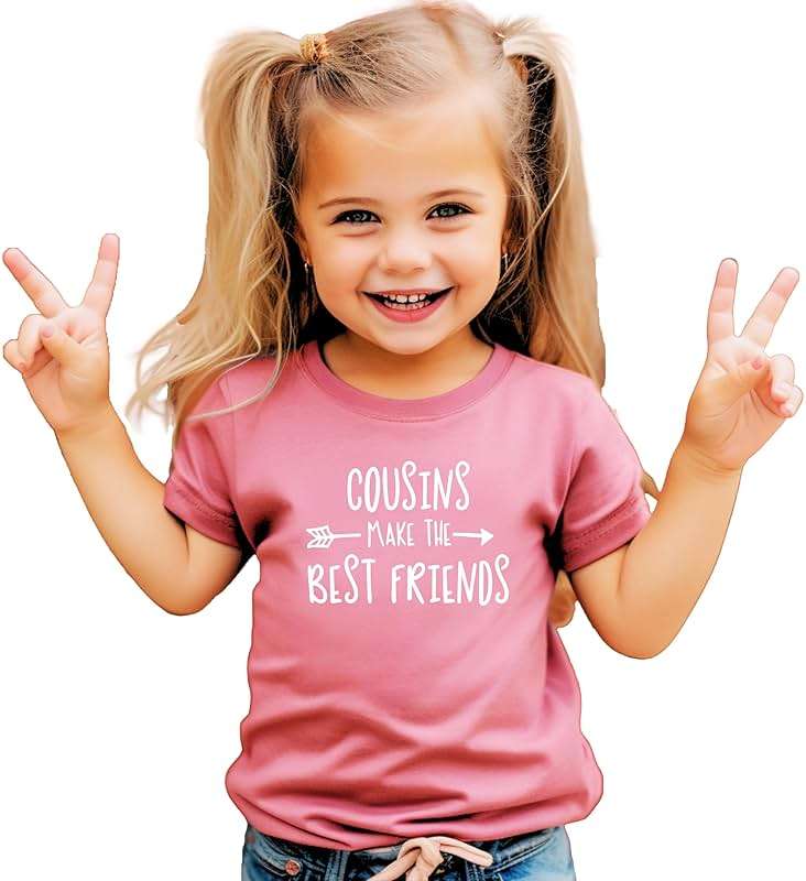 Cousins Make The Best Friend T-Shirt for Baby and Toddler Girls Fun Family Outfits - Image 2