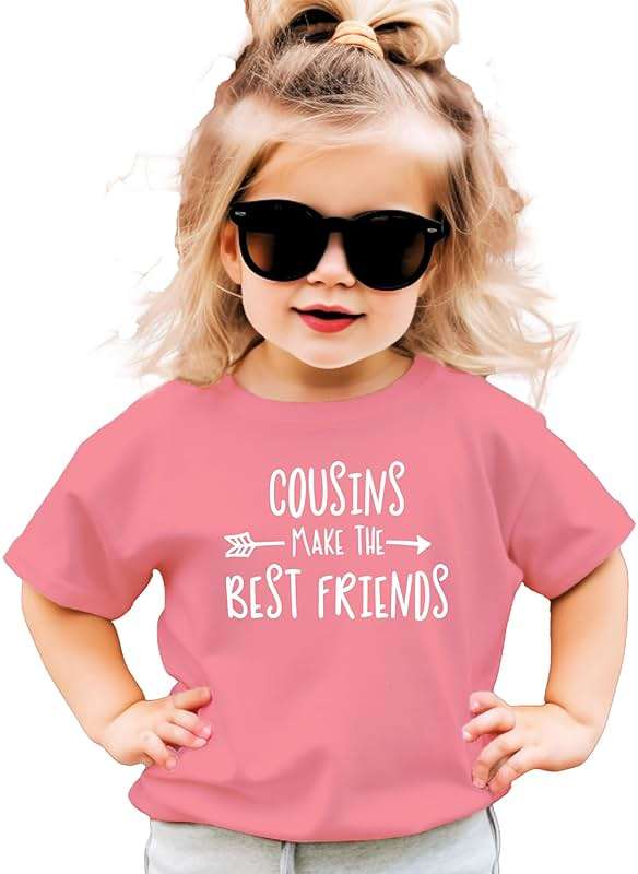 Cousins Make The Best Friend T-Shirt for Baby and Toddler Girls Fun Family Outfits - Image 3