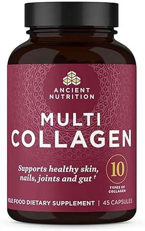 Ancient Nutrition Collagen Pills Peptides Powder Supplement, 45 Count, Hydrolyzed Multi Collagen Pills, Types I, II, II, V & X, Supports Healthy Skin and Nails, Gut Health and Joint Support - Image 1