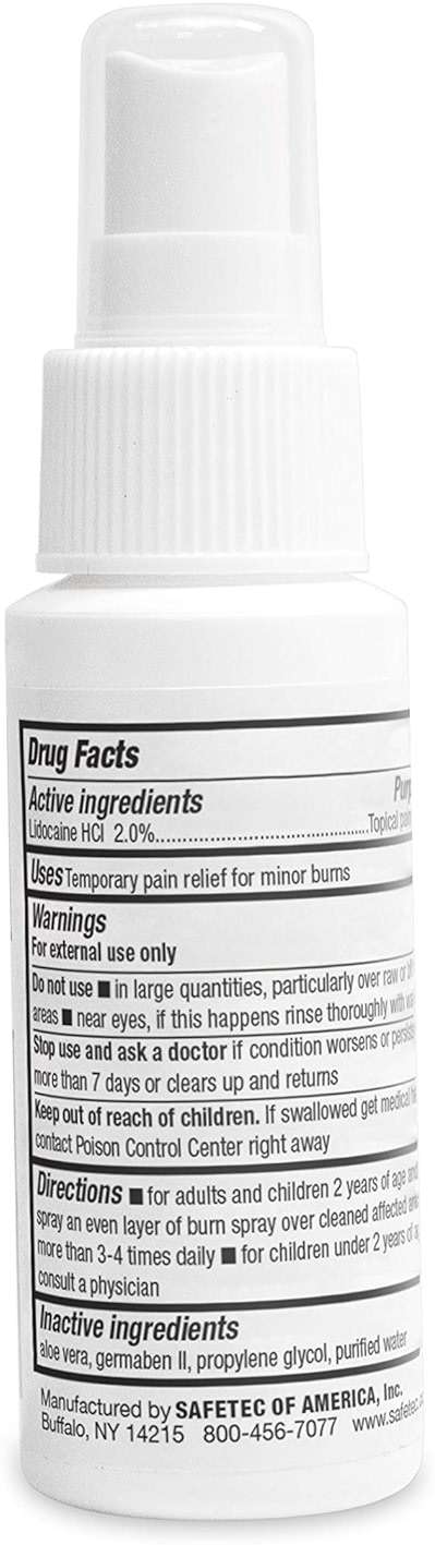 Safetec Burn Spray, 2oz Spray Bottle (Pack of 4) - Image 5