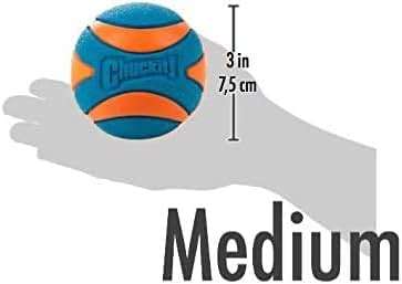 Chuckit! 6 Pack of Ultra Squeaker Ball Dog Toys, Medium, Whistles When Thrown - Image 7