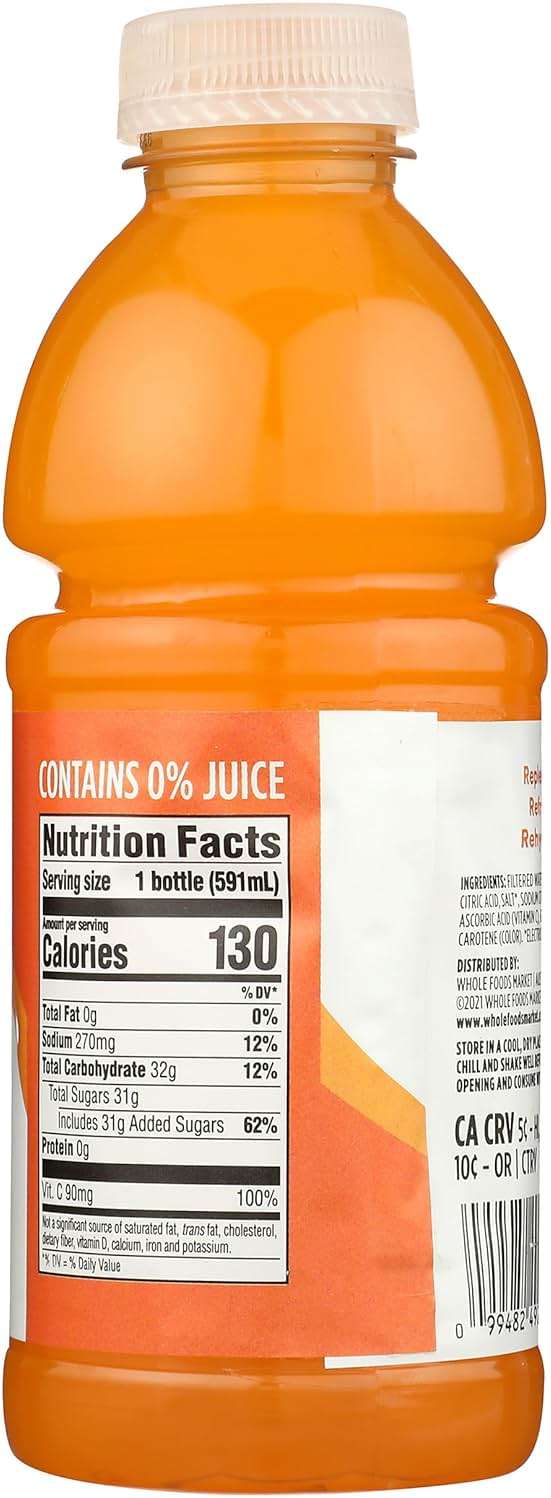 365 by Whole Foods Market, Sports Drink, Orange, 20 Fl Oz - Image 3