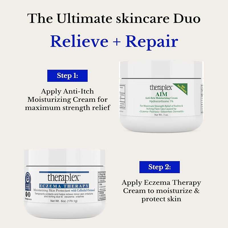 Theraplex AIM - Anti-Itch Moisturizing Cream (3 oz) - Non-stinging, Relieves Itching, Rashes, Flare Ups - Helps Repair & Restore the Skin's Natural Protective Barrier - Image 3