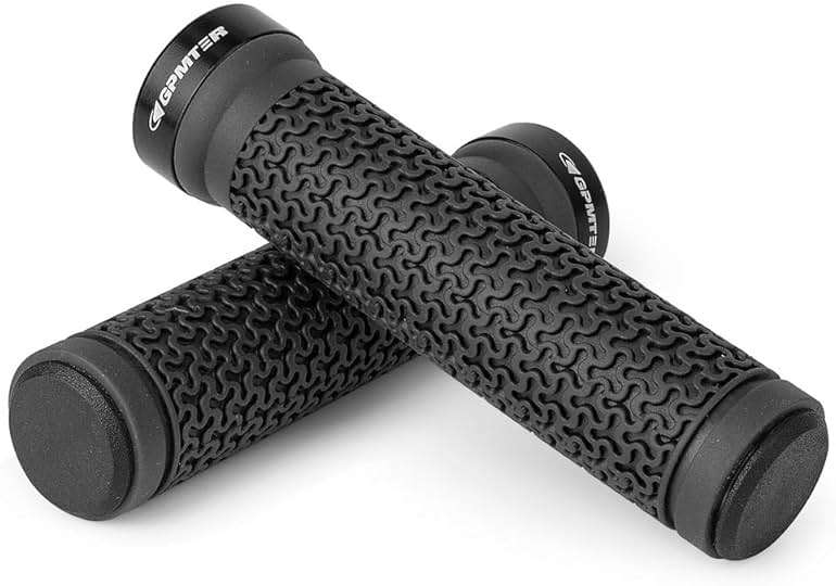 GPMTER Bike Handlebar Grips, Single Lock on Bicycle Handle Bar, for BMX, Mountain, MTB, Beach Cruiser, Scooter, Folding Bike, Soft Non-Slip-Rubber Hand Grip Comfortable Ergonomic - Image 6