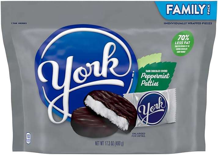 YORK Dark Chocolate Peppermint Patties, Candy Family Pack, 17.3 oz - Image 3